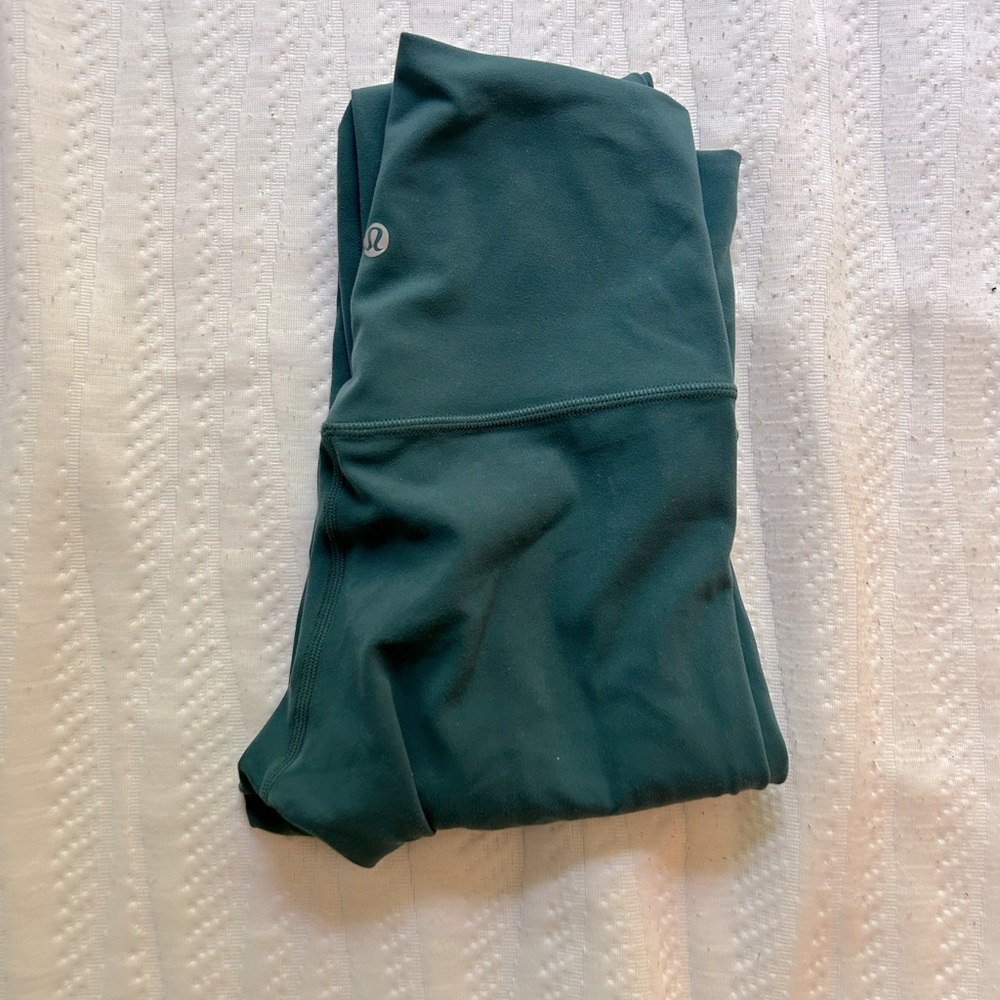 lululemon Align™ High-Rise Pant 28" size 4 in turquoise/hunter green